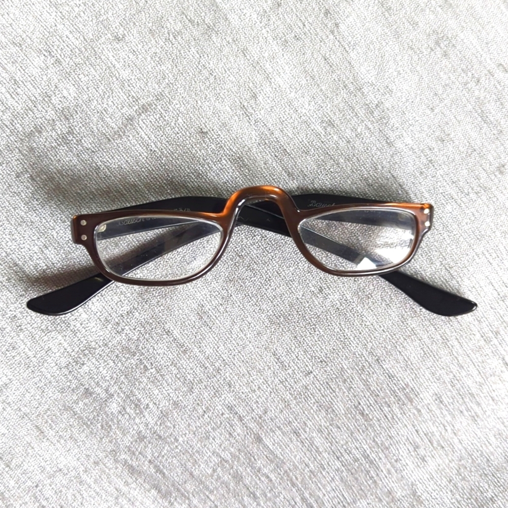 Vintage Brown Bausch & Lomb OG Reading Glasses
